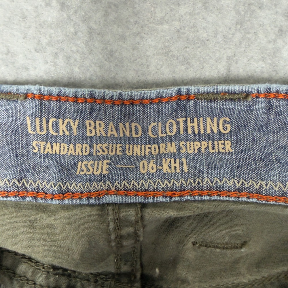 Lucky Brand Clothing Cargo Mini Skirt Green Size 6 Utility Pockets Army Combat - Picture 4 of 9